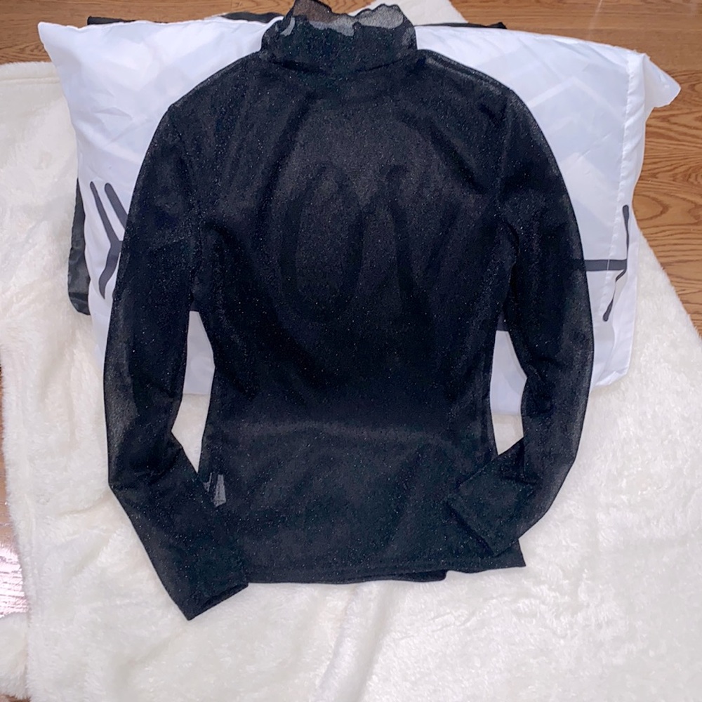 Glitter black long sleeve tee. S. Never used.